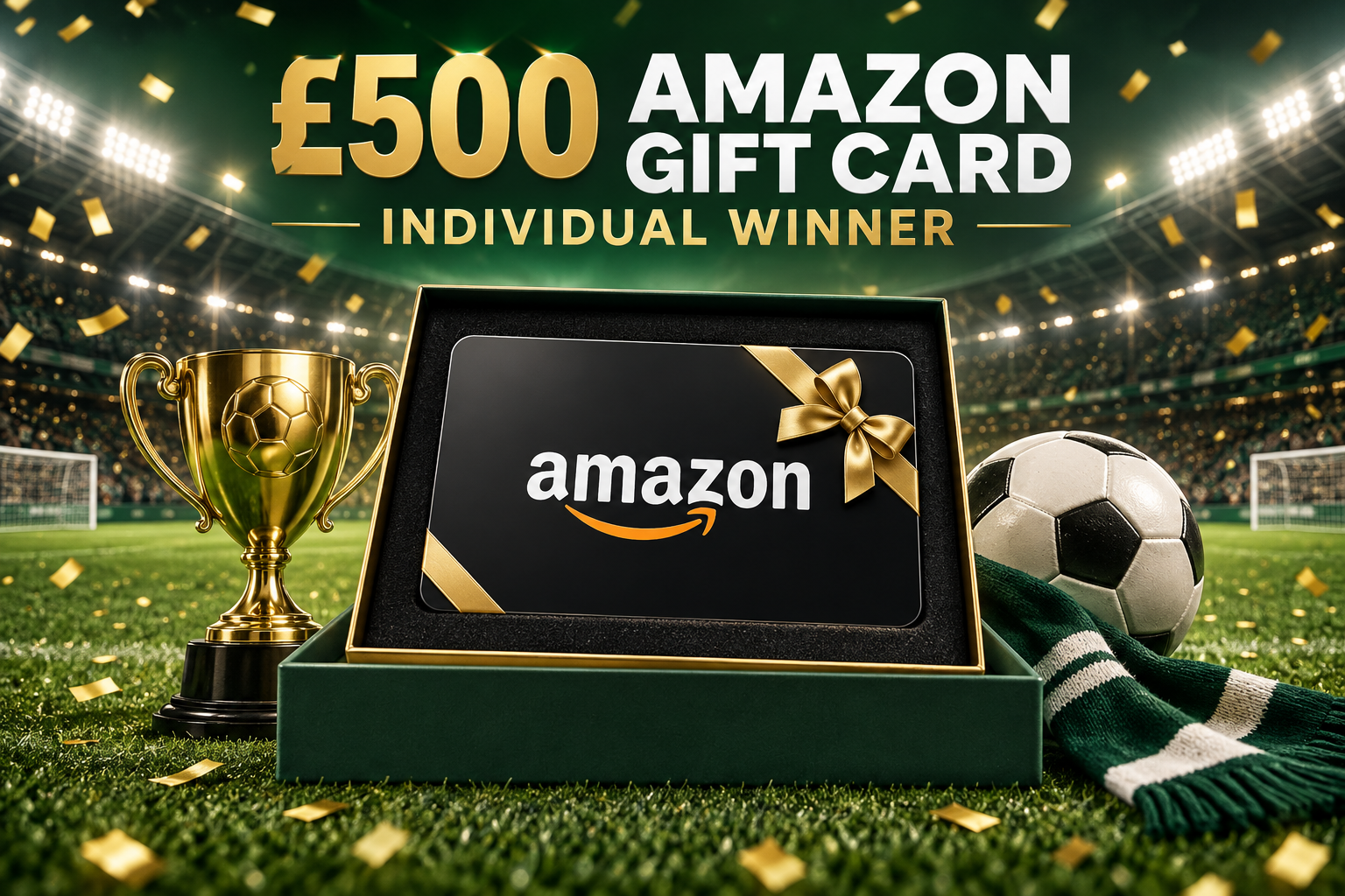 Overall Winner Prize — £500 Amazon gift card